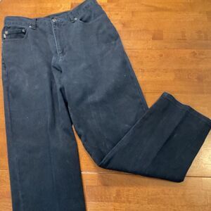 Lauren Ralph Lauren Modern Straight Curvy Jeans Women's 10 Navy Mid Rise